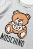 Unisex Cotton Teddy Toy Logo T-Shirt in Grey