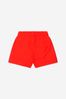 Boys Teddy Toy Logo Swim Shorts in Orange