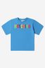 Unisex Cotton Logo T-Shirt in Blue