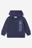 Baby Unisex Cotton Logo Tracksuit in Navy