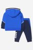 Baby Boys Cotton Logo Tracksuit in Blue