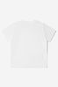Baby Unisex Cotton Teddy Toy Logo T-Shirt in White