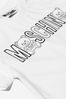 Baby Unisex Cotton Teddy Toy Logo T-Shirt in White