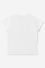 Baby Unisex Cotton Rainbow Logo T-Shirt in White