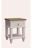 Pale Blush Pink Barmouth 1 Drawer Bedside Table