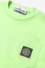 Boys Green Cotton Jersey Logo T-Shirt