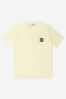 Boys Cotton Short Sleeve Logo T-Shirt in Yellow