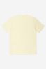 Boys Cotton Short Sleeve Logo T-Shirt in Yellow