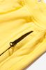 Boys Cotton Fleece Branded Bermuda Shorts in Yellow