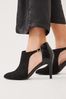 Black Extra Wide Fit Forever Comfort® Open Side Skinny Heel beloved Shoe Boots