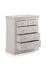 Julian Bowen Grey Clermont 5 Drawer Chest