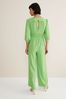 Phase Eight Green Lacey Abstract Wide Leg Jumpsuit