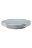Denby Grey Porcelain Arc Set of 4 Dinner Plates