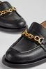 LK Bennett Soraya Patent Leather Snaffle-Detail Black Loafers