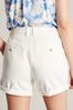 Joules Cruise White Mid Thigh Length Chino Shorts