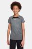 Nike Entra Grey DriFIT Academy Short Sleeve Football T-Shirt