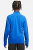 Nike Blue Base Layer Zip Long Sleeve Training Top