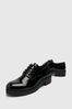 Schuh Leopard Patent Lace Up Shoes