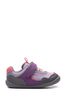 Clarks Purple Combi Roamer Sport T. Shoes