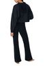 DKNY 'Endless Possibilities' Long Sleeve Cropped Black bull-print Hoodie & Jogger Lounge Pyjama Set