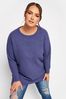 Yours Curve Purple Essential Jumper