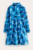 Boden Navy Blue Roll Neck Jersey Dress
