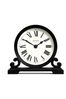 Jones Clocks Black Saloon Roman Numeral Mantel Clock