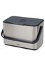 Joseph Joseph Stainless Steel  Dark Grey Food Waste Caddy Bin with Removable Bucket