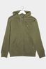 BadRhino Big & Tall Khaki Green Essential Zip Through Hoodie