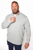 BadRhino Big & Tall Grey Quarter Zip Essential Sweatshirt