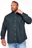 BadRhino Big & Tall Navy Essential Long Sleeve Oxford Shirt