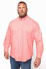 BadRhino Big & Tall Pink Essential Long Sleeve Oxford Shirt