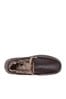 Totes Brown Mens Distressed Moccasin Slippers