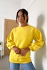 Threadbare Yellow St Lucia Graphic Print Sweater