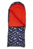 Mountain Warehouse Red Apex Mini Square Patterned Sleeping Bag