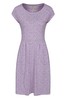 Mountain Warehouse Purple Cannes Short Sleeved Womens Pocket Dress