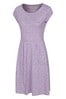 Mountain Warehouse Purple Cannes Short Sleeved Womens Pocket Dress