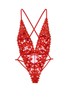 Victoria's Secret Floral Embroidered Plunge Teddy