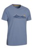 Mountain Warehouse Blue Mens 100% Organic Cotton Lightweight T-Shirt