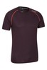 Mountain Warehouse Purple Aero II IsoCool Mens Reflective Print T-Shirt