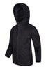 Mountain Warehouse Black Torrent Kids Waterproof Jacket