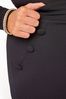 Yours Black Button Detail Scuba Crepe Trousers