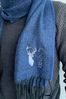 Personalised Initial Stag Scarf by Solesmith