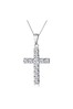 The Diamond Store White Diamond Cross Necklace 0.46ct in 9K White Gold