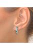 The Diamond Store Green Emerald 1.10CT And Diamond 9K White Gold Earrings