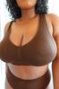 Yours Brown Seamless Padded Bra