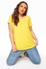 Yours Curve Yellow Basic T-Shirt
