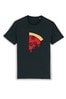 Instajunction Black Pizza Slice Kid's T-Shirt