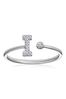 The Diamond Store White Lab Diamond Initial I Ring 0.07ct Set in 925 Silver