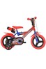 E-Bikes Direct RedBlue Dino Spiderman Kids Bike with Stabilisers - 12 Inch Mag Wheels